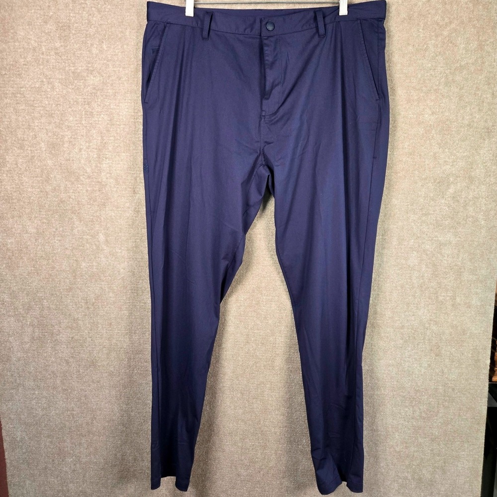 RHONE Commuter Pants Mens 40x32x Navy Blue Performance Chino
